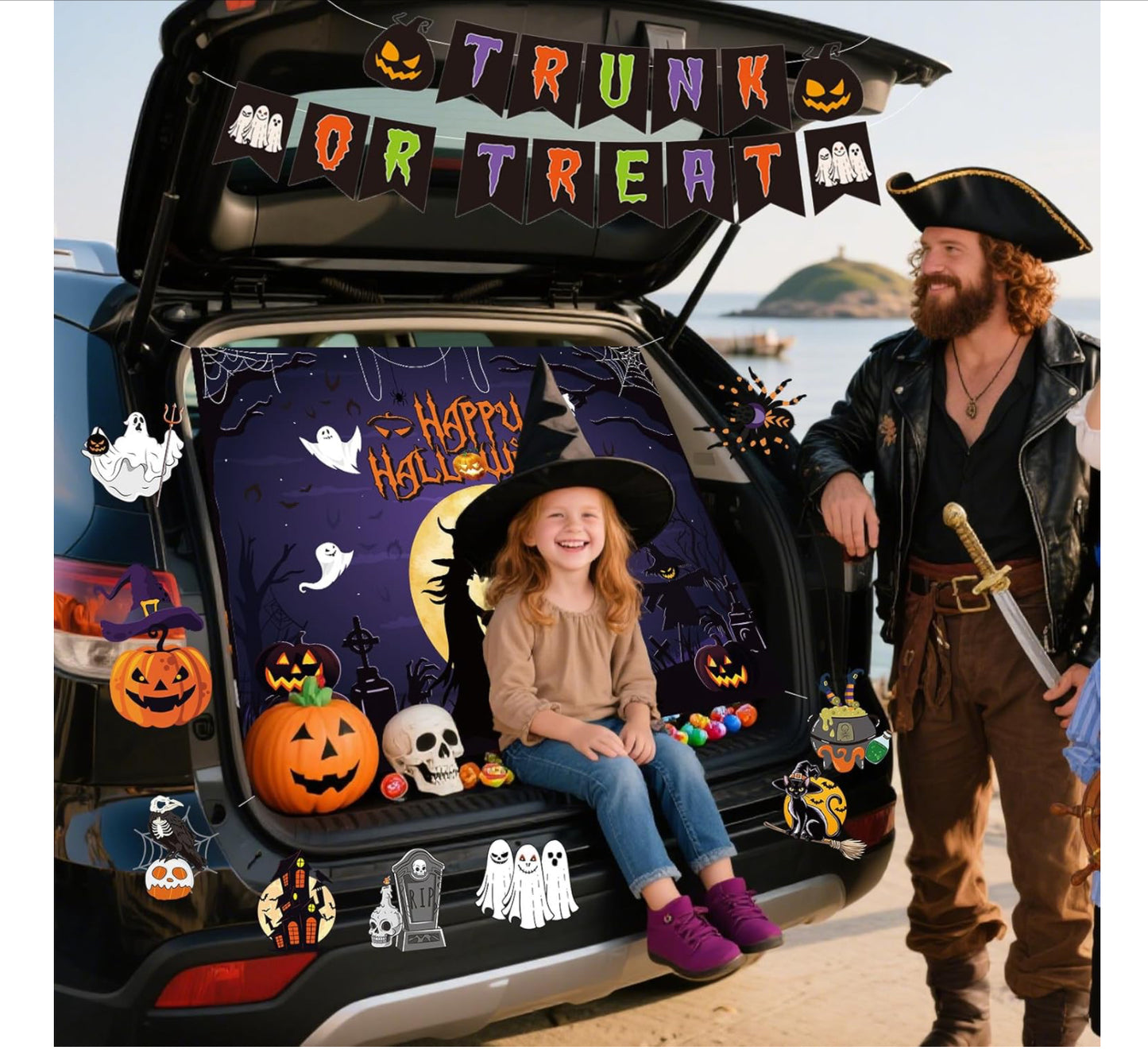 Witch Trunk or Treat Decor