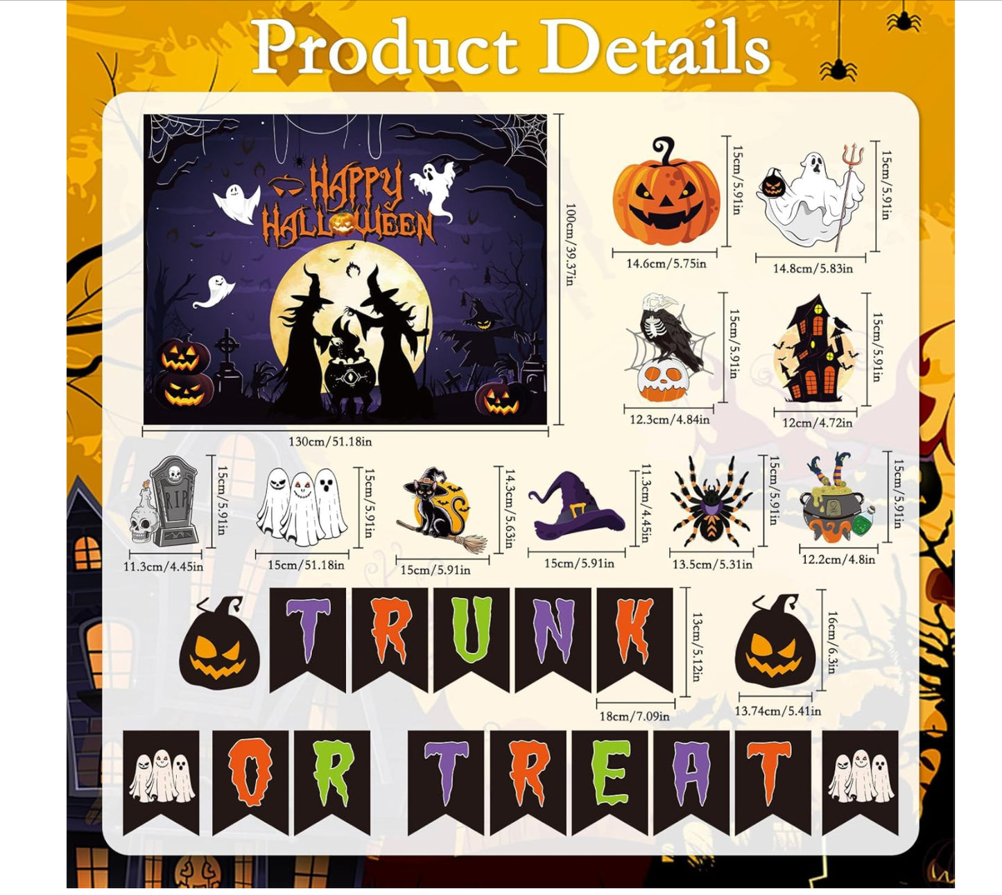 Witch Trunk or Treat Decor